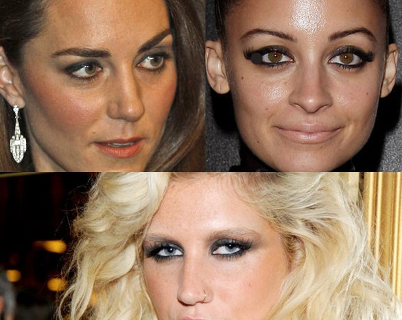 Мужчины ненавидят макияж глаз, как у Кейт Миддлтон, Kesha и Николь Риччи