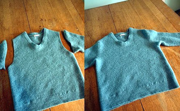 Сумка из старого свитера