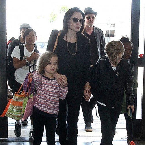 Семья Джоли и Питта экономит на поездках в бизнес-классе