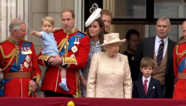  Принц Джорд развеселил гостей на дне рождения королевы Елизаветы II