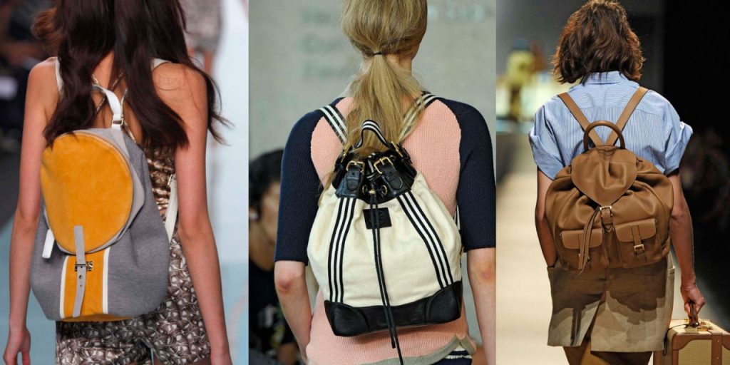 Стильный рюкзак в образе современной девушки