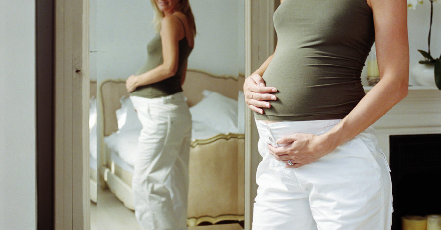 беременная зеркало