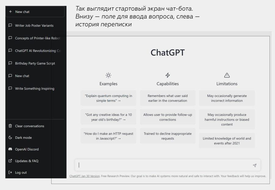 ChatGPT – это интеллектуальный чат-бот