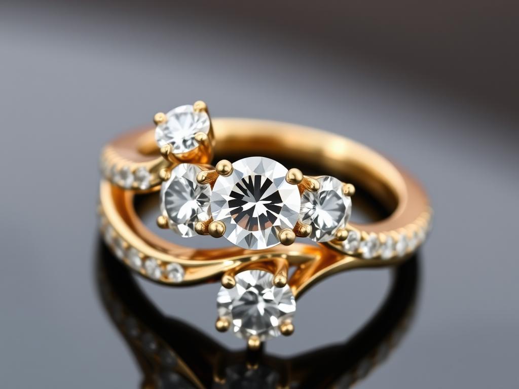 ring with diamondsфото