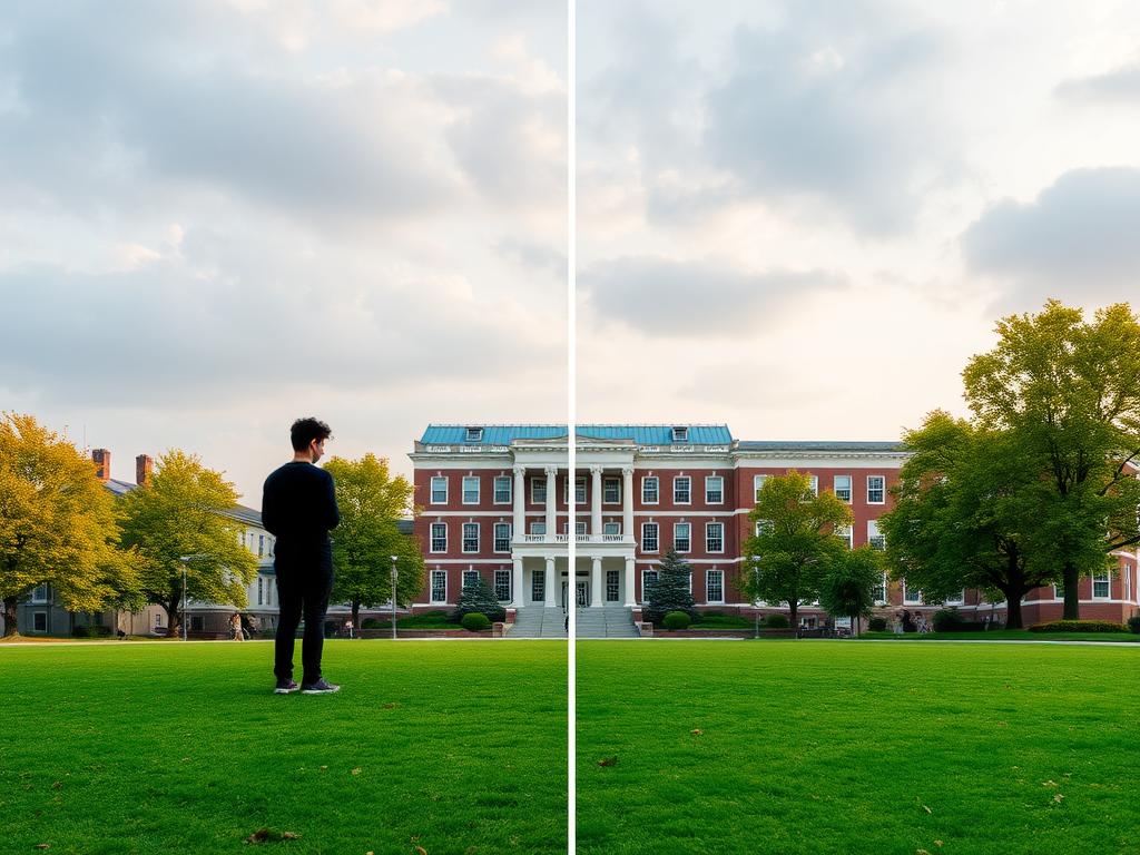 The difference between college and universityфото