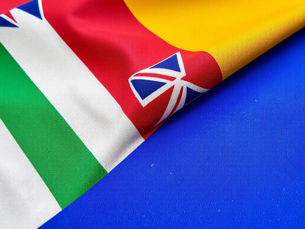 Printing flags on fabricфото