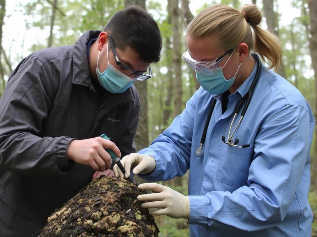 Services of a forest pathologistфото