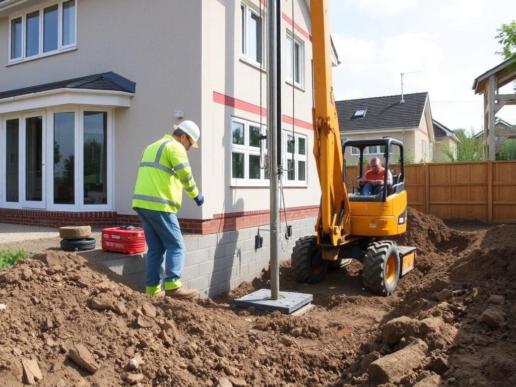 determine the depth of pile driving for the foundation of a private houseфото