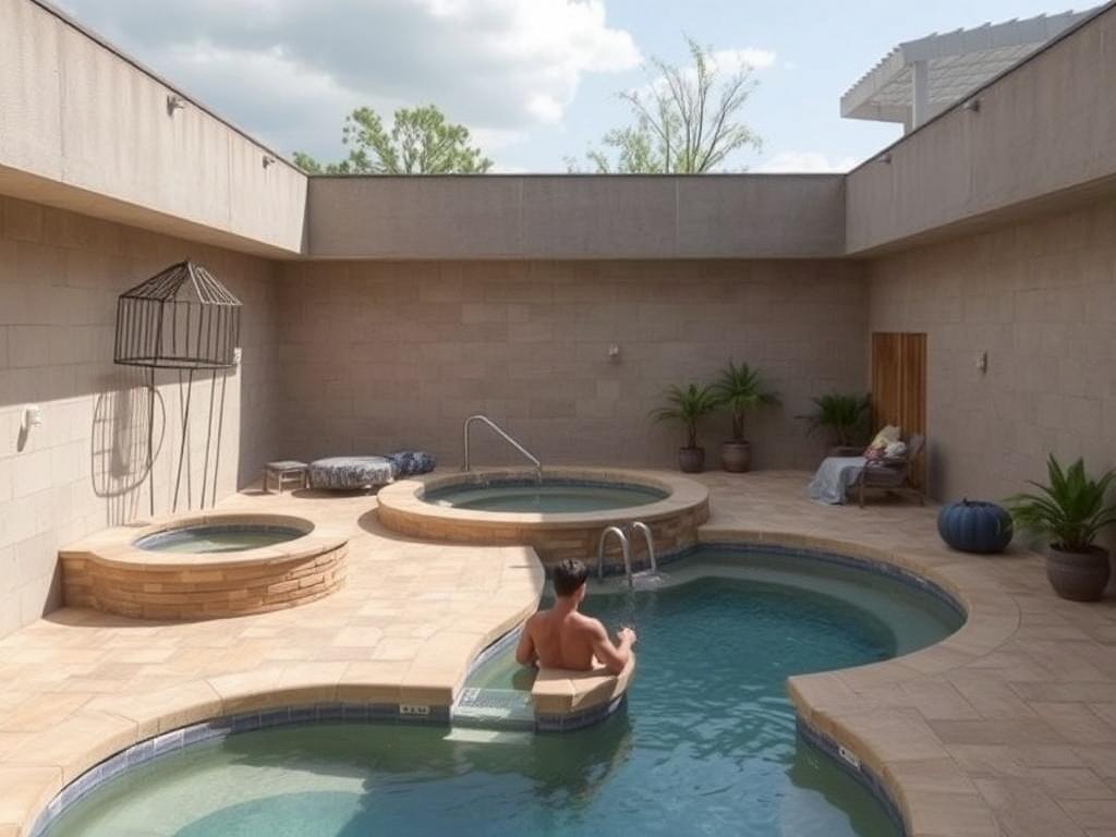 They build pools in enclosed spaces. They build pools in enclosed spaces.фото