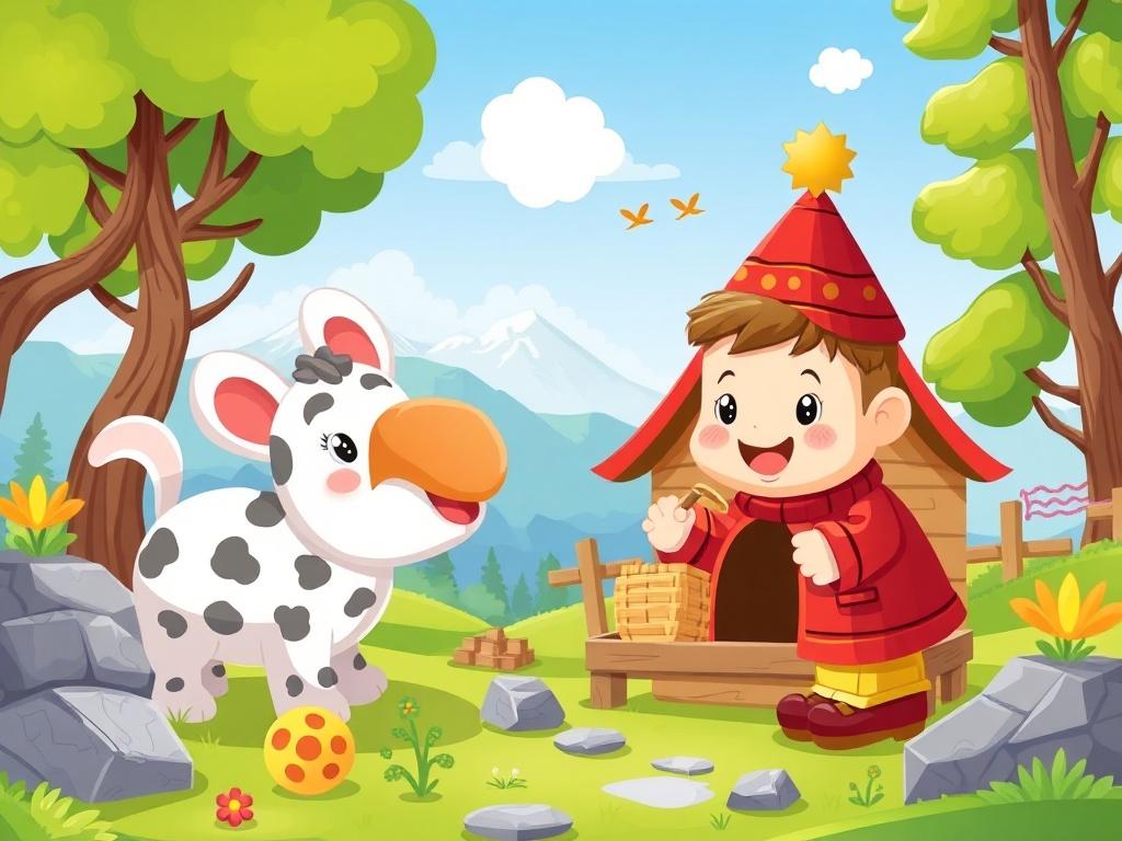 Educational game Domovenok Kuzya for toddlers with bright tasks and fun adventures Educational game Domovenok Kuzya for toddlers with bright tasks and fun adventuresфото