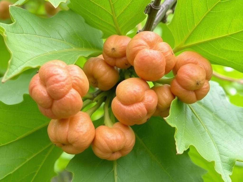 Galls on tree leaves Galls on tree leavesфото