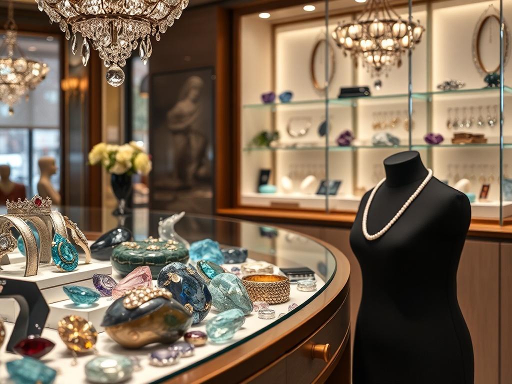 purchase of expensive stones in a jewelry boutique purchase of expensive stones in a jewelry boutiqueфото