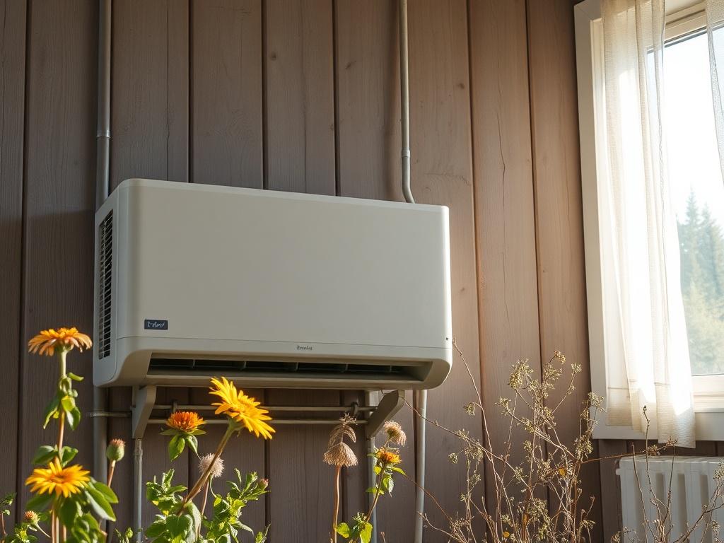 Air conditioner in the midst of Khabarovsk summer Air conditioner in the midst of Khabarovsk summerфото
