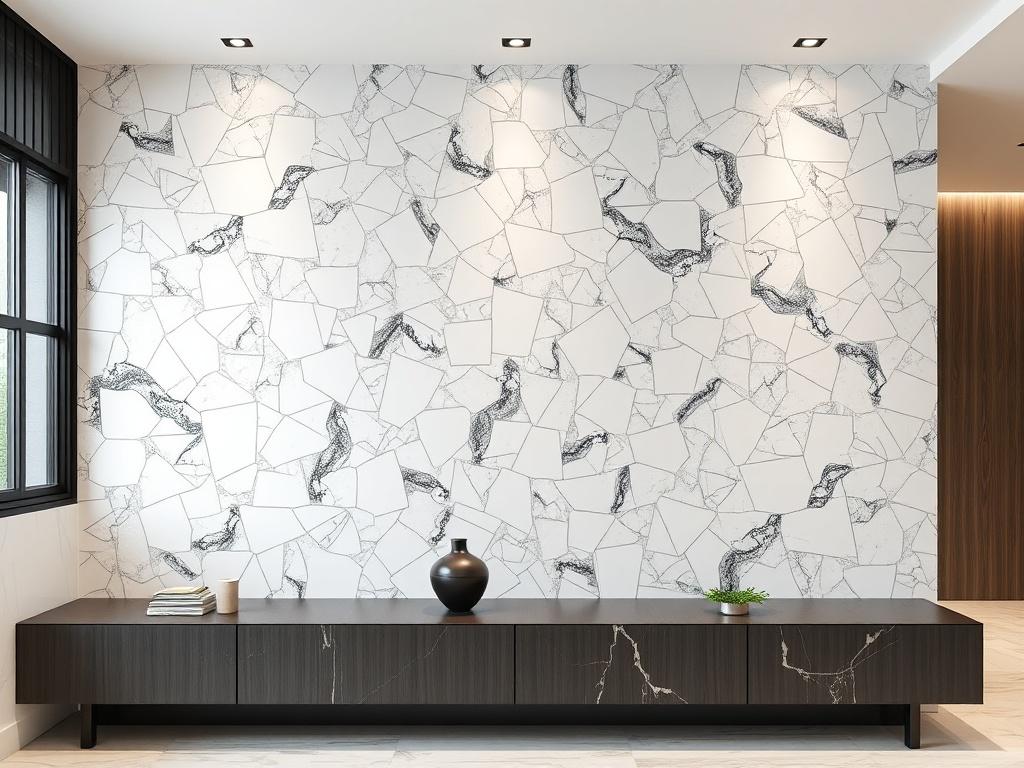 Marble chips on walls for a stylish and modern interior design Marble chips on walls for a stylish and modern interior designфото