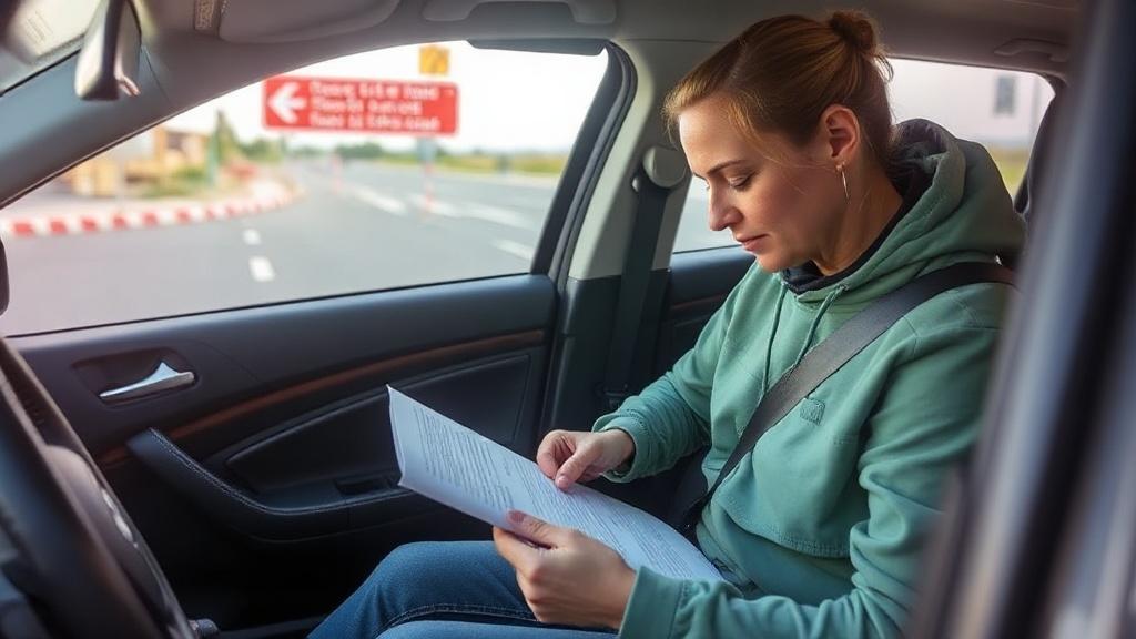 Document preparation before crossing the border by car Document preparation before crossing the border by carфото